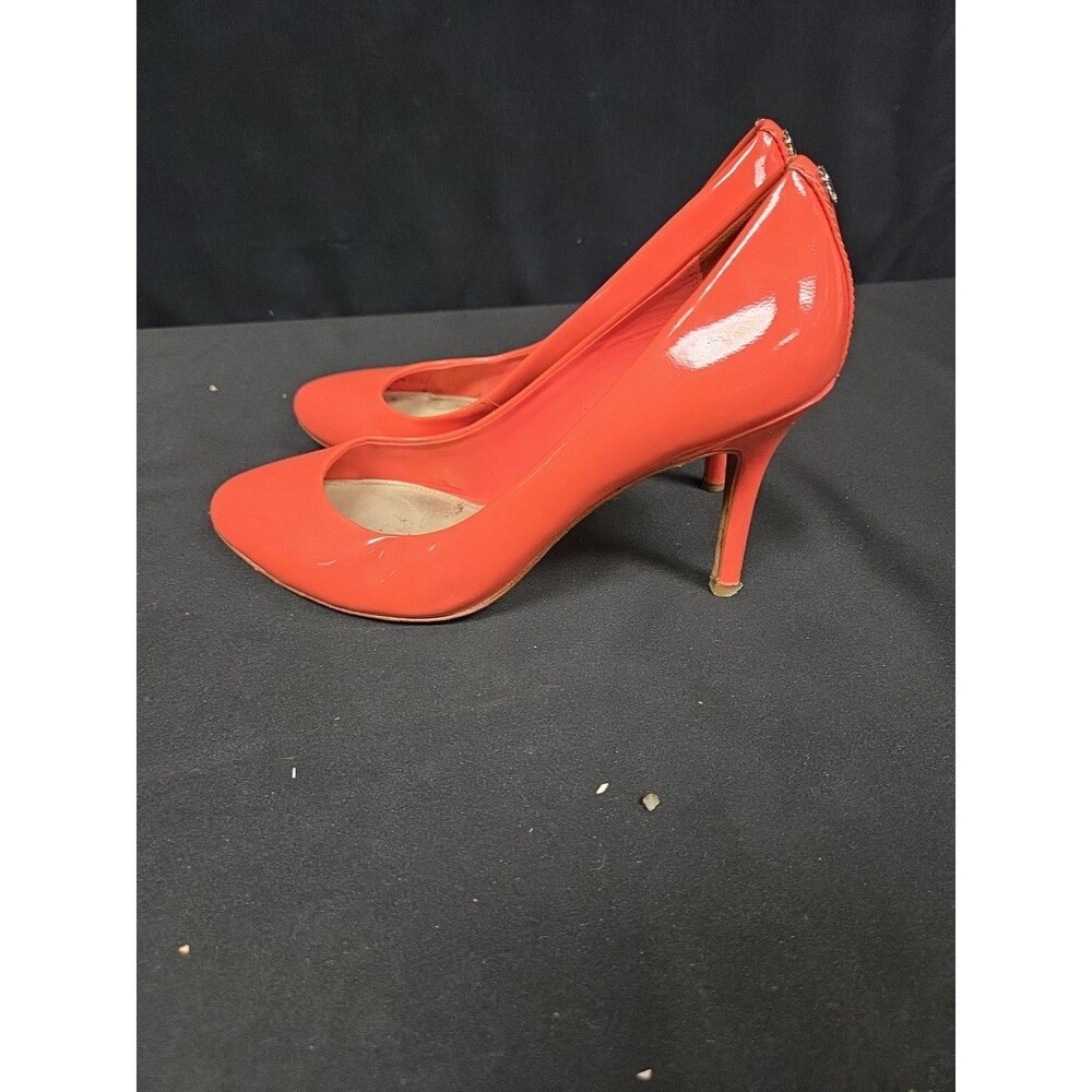 COACH Women's Orange Nala Patent Leather Round-Toe Slip-On Pumps SZ 7 - Picture 6 of 7